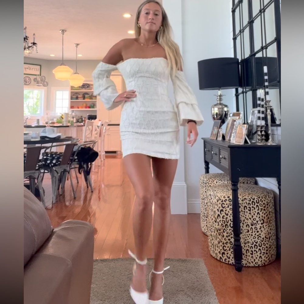 Atoir New Theory Strapless Dress in Ivory